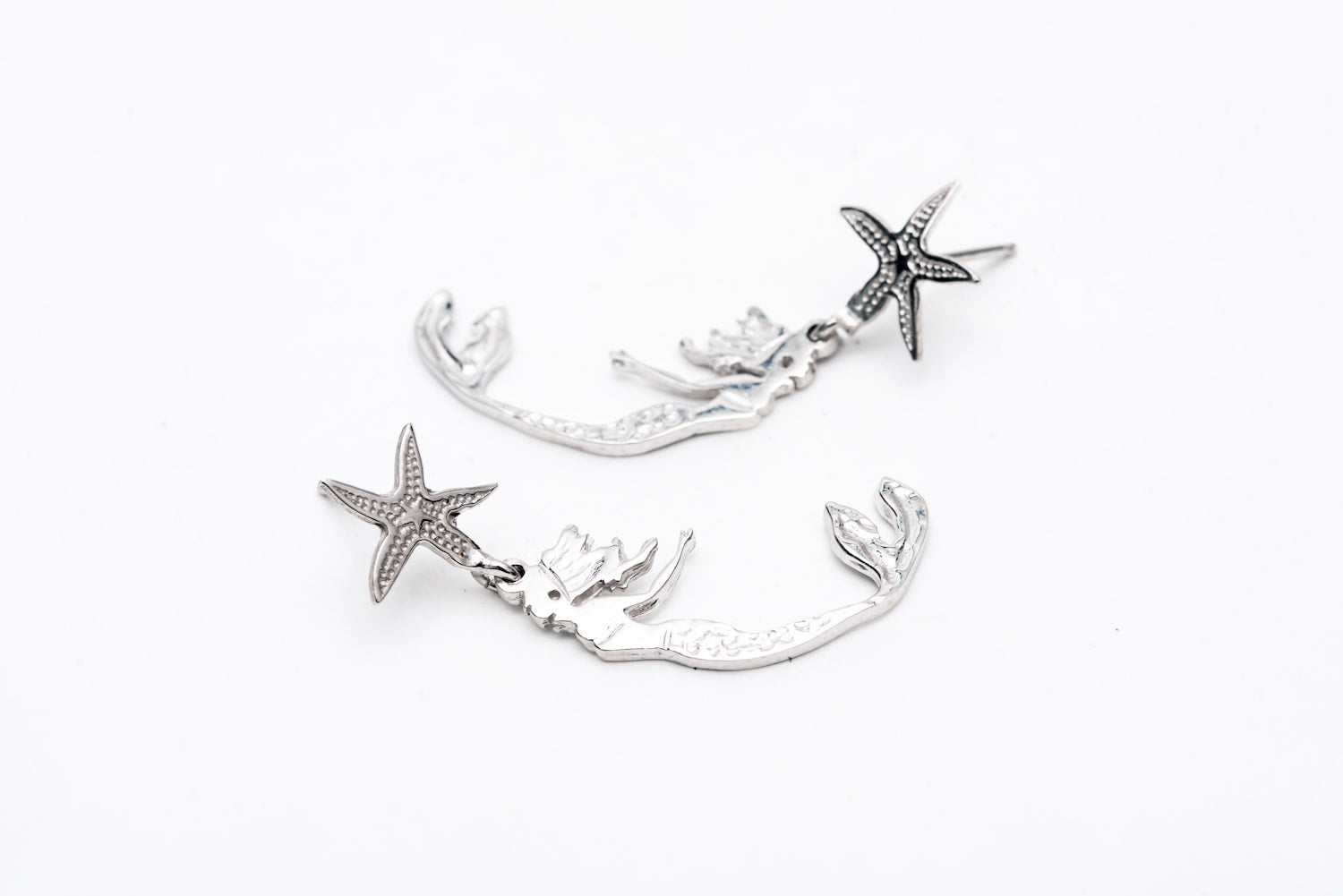 MUMREUES Orecchini A Stella Marina In Argento 925 E Oro 14k, Placcati, Anallergici, Minimal, 7,5 Mm, Regalo Per Donna