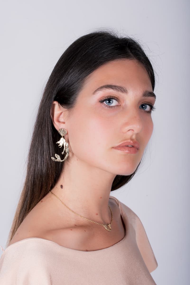 Gold Plated Silver Earrings Medium