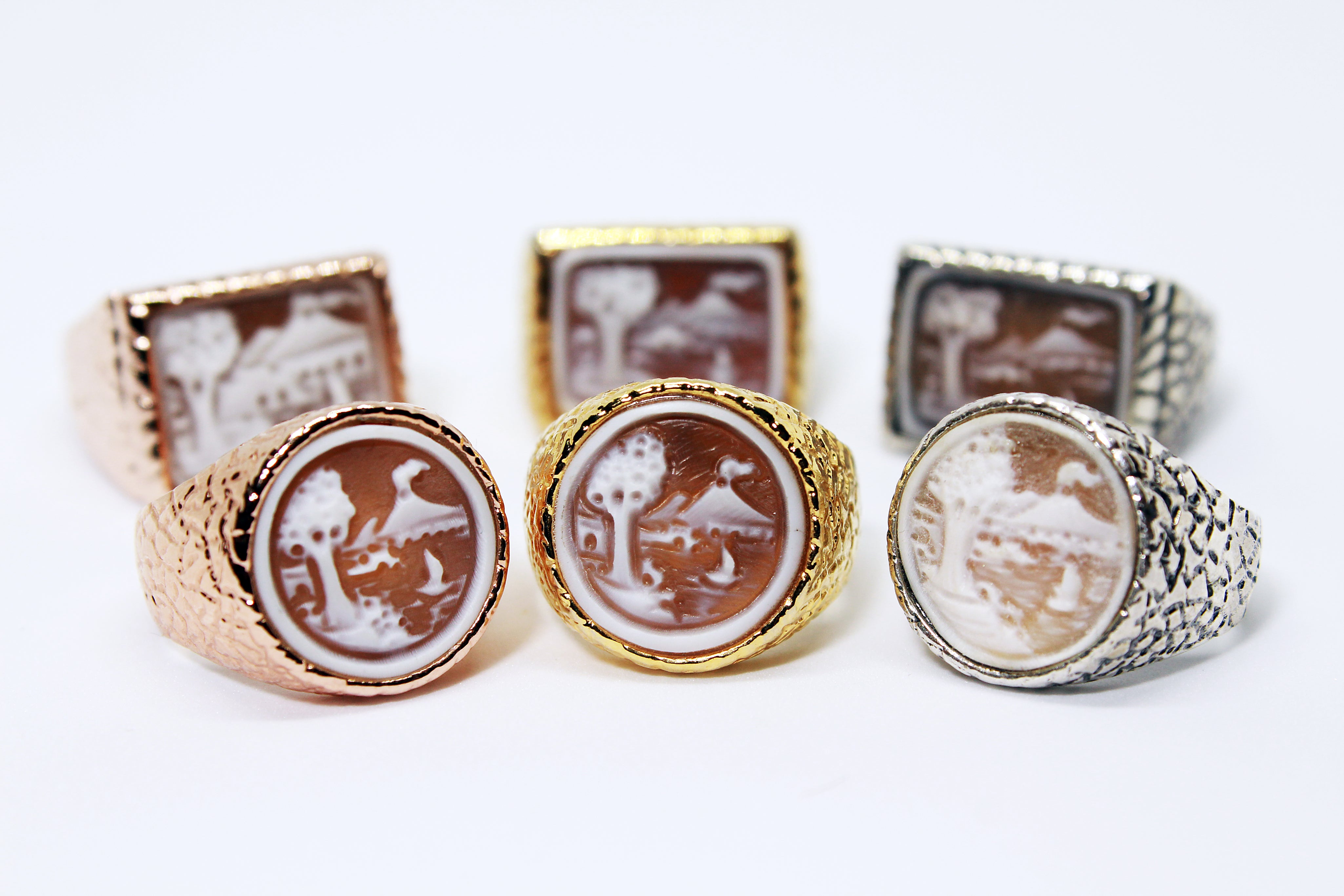 Anello Cammeo Golfo Di Napoli